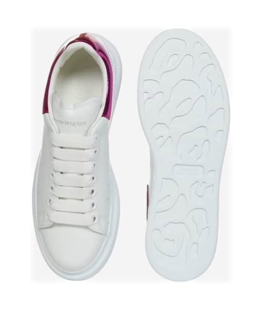ALEXANDER MCQUEEN Oversized Raised-Sole Leather Trainers (Size 39)