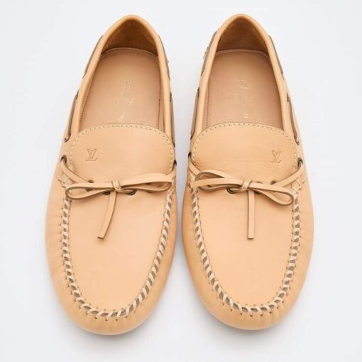 Louis Vuitton Light Beige Leather Arizona Loafers Men’s( Size 42 /UK 8) - Image 10