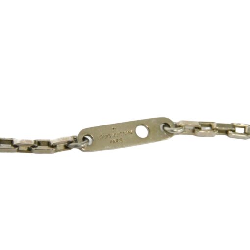 Louis Vuitton Damier Colour Palladium Plated Pendant Necklace in Silver. - Image 2