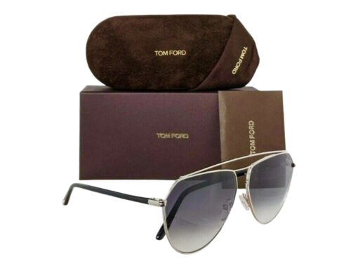 Tom Ford Binx Gradient Smoke Pilot Unisex Sunglasses - Image 3