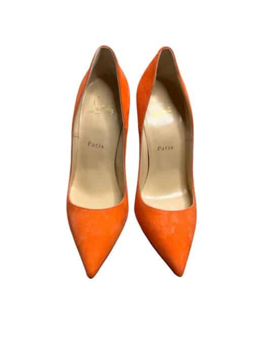 Christian Louboutin Orange Suede So Kate 120 Pumps (Size 39) - Image 6