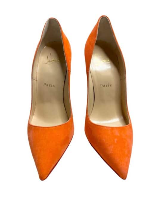 Christian Louboutin Orange Suede So Kate 120 Pumps (Size 39) - Image 2