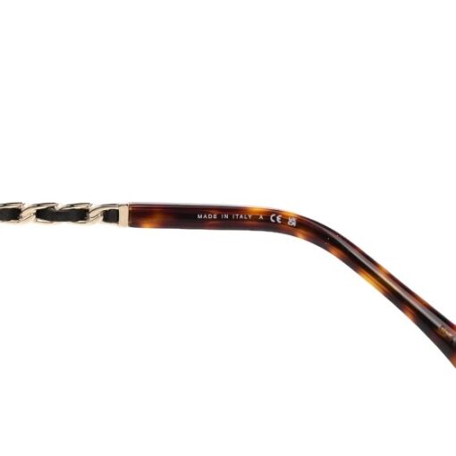 CHANEL Metal Square Frame Ladies Sunglasses Brown Tortoise - Image 4