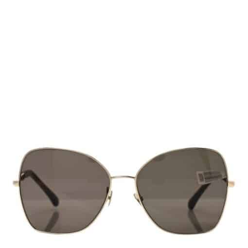 CHANEL Metal Square Frame Ladies Sunglasses Brown Tortoise - Image 7