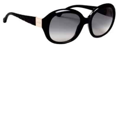 Roberto Cavalli Signature Oval Sunglasses in Black.
