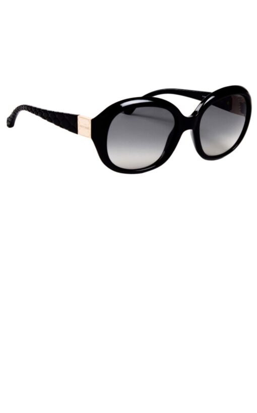 Roberto Cavalli Signature Oval Sunglasses in Black.