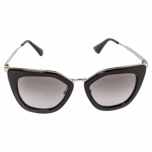 Prada Pale Gold Tone / Brown Gradient SPR 53S Cinema Evolution Sunglasses. - Image 3