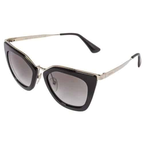 Prada Pale Gold Tone / Brown Gradient SPR 53S Cinema Evolution Sunglasses. - Image 4