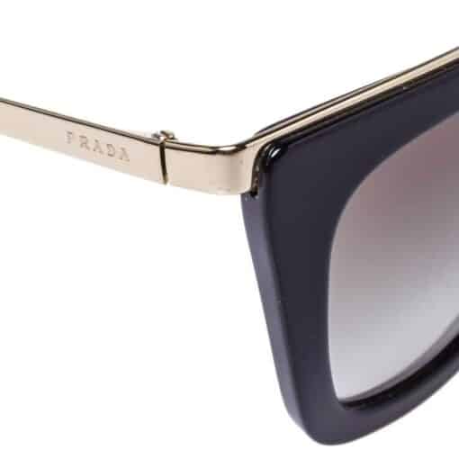 Prada Pale Gold Tone / Brown Gradient SPR 53S Cinema Evolution Sunglasses. - Image 5