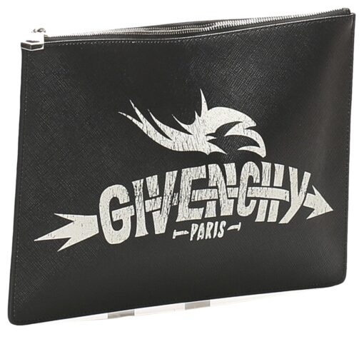 Givenchy Black Canvas Clutch Bag - Image 7