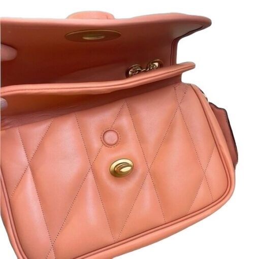 Coach Pillow Coral Quilted Madison Shoulder Crossbody Bag. - Image 9