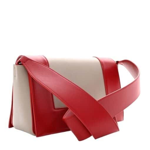 CELINE Shiny Smooth Calfskin Medium Frame Shoulder Bag Poppy Red Clay. - Image 6