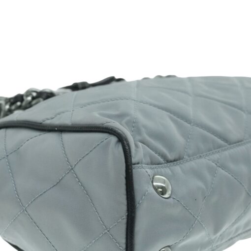PRADA Quilted Shoulder Bag Nylon Light Blue. - Image 4