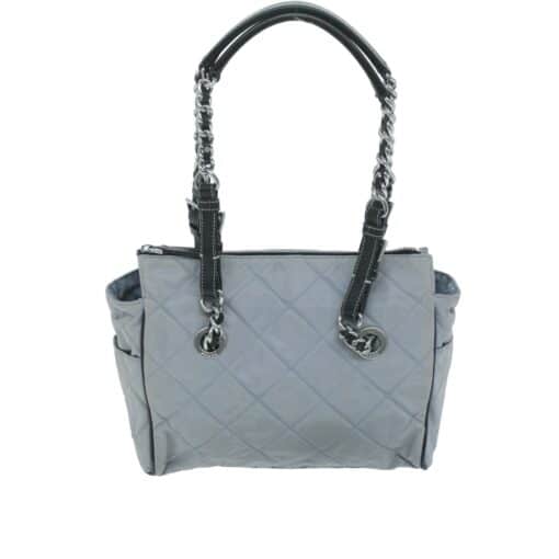 PRADA Quilted Shoulder Bag Nylon Light Blue. - Image 5