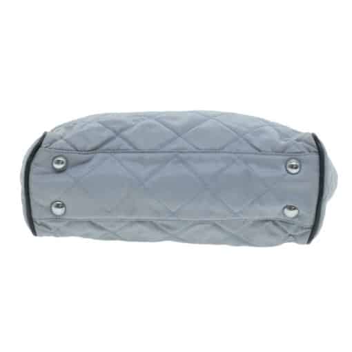 PRADA Quilted Shoulder Bag Nylon Light Blue. - Image 7