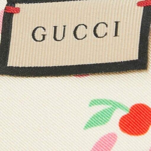 GUCCI Ice Cream Print Silk Scarf - Image 4