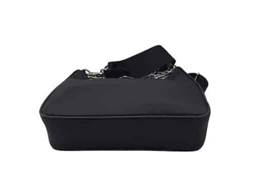 Prada Re-edition 2005 Black Tessuto Nylon Small Chain Crossbody Bag - Image 7