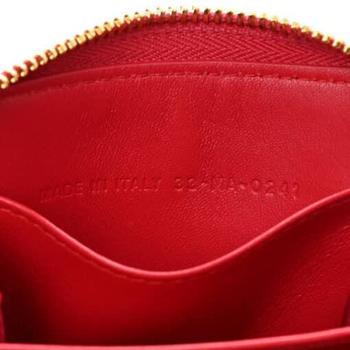 CHRISTIAN DIOR Lambskin Cannage Mini Caro Zipped Pouch Raspberry - Image 7