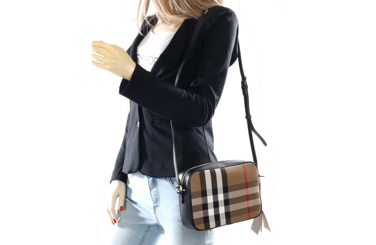 Burberry Check Camera Bag