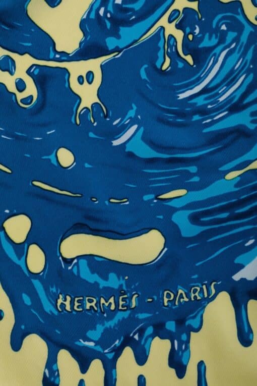 HERMES Gavroche Carré 45 Silk Peinture Fraiche. - Image 8