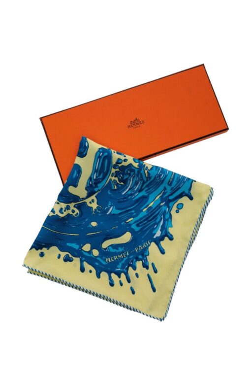 HERMES Gavroche Carré 45 Silk Peinture Fraiche.