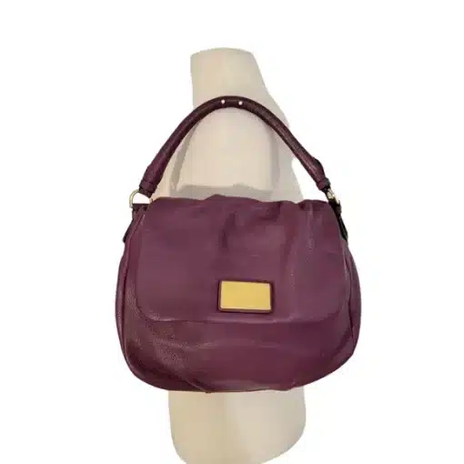 Marc Jacobs Burgundy Leather Classic Q Shoulder Bag - Image 8
