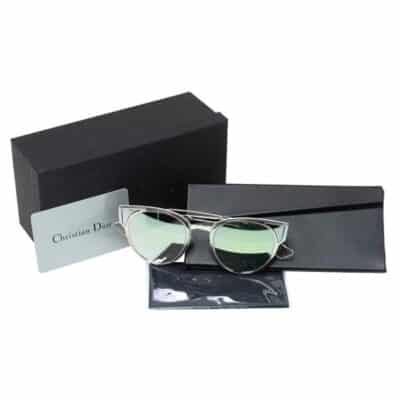 Dior Palladium Tone/ Silver Mirrored 010DC DiorSculpt Sunglasses