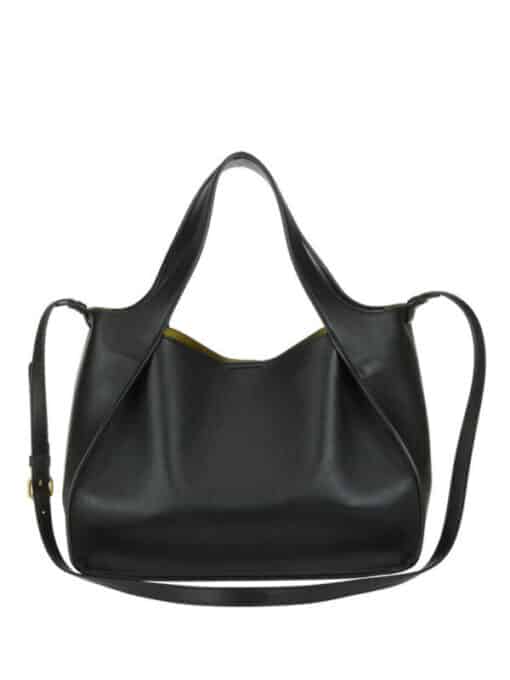 STELLA MCCARTNEY Stella Black Faux Leather Tote Shoulder Bag - Image 5