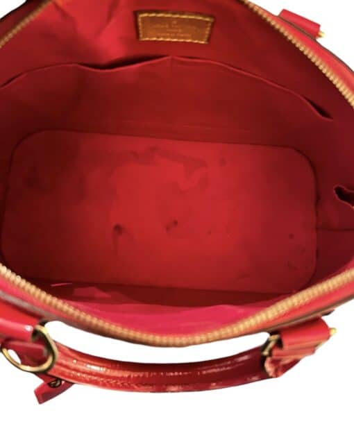 Louis Vuitton Vernis Leather Alma PM Pomme D'Amour Handbag - Image 5