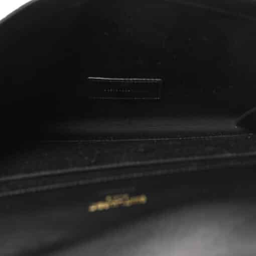 SAINT LAURENT Calfskin Monogram Cassandre Flap Pouch in Black - Image 4