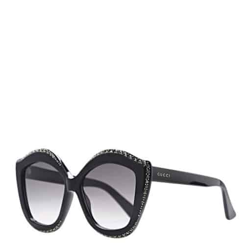 GUCCI Crystal Cat Eye Ladies Sunglasses Black
