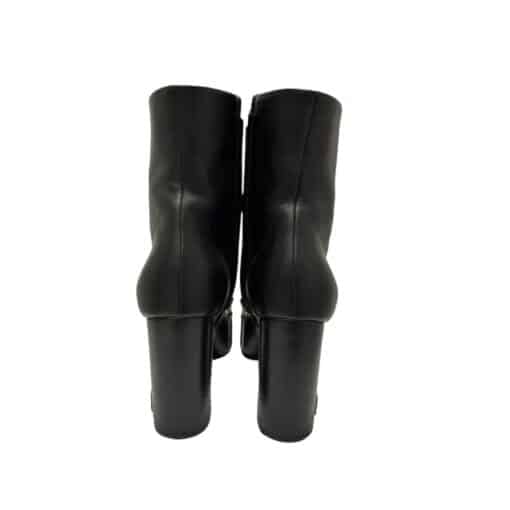 Saint Laurent Black Lou Ankle Boots (Size 38) - Image 8