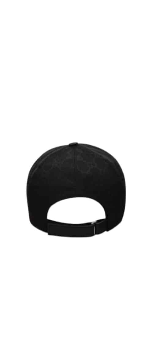 GUCCI GG Black Canvas Cap Small - Image 2