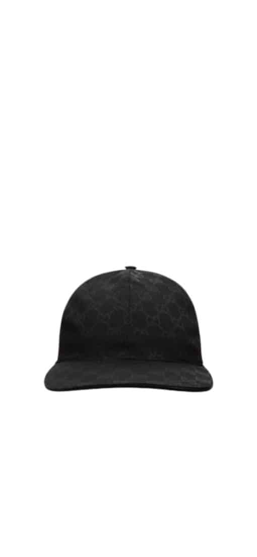 GUCCI GG Black Canvas Cap Small - Image 3