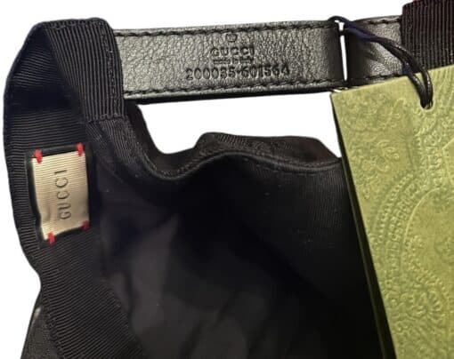 GUCCI GG Black Canvas Cap Small - Image 4