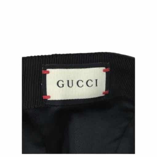 GUCCI GG Black Canvas Cap Small - Image 5