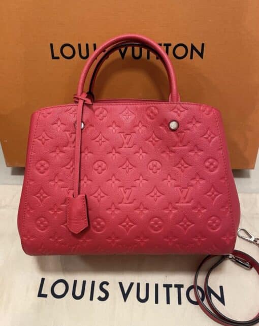 Louis Vuitton Empreinte Montaigne MM Poppy Shoulder Bag
