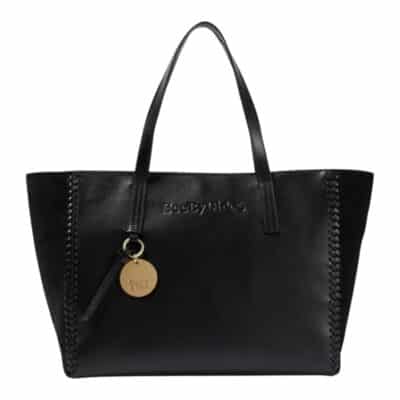 See By Chloe Tilda Mix Leather Suede Tote Shopper In Black
