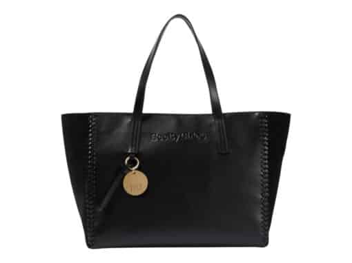 See By Chloe Tilda Mix Leather Suede Tote Shopper In Black