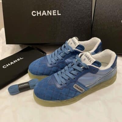 CHANEL Ladies Quilted Trainers (Size 35.5)