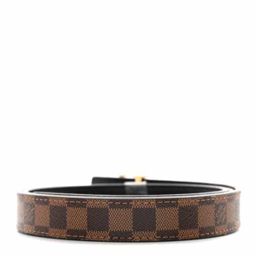 Louis Vuitton Damier Ebene 25mm LV Initiales Belt 90.35 - Image 3