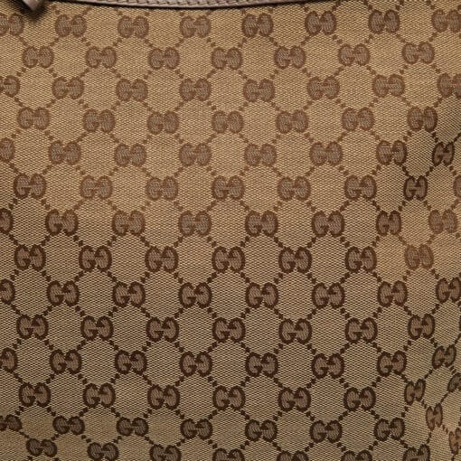 Gucci Beige GG Canvas and Leather Mayfair Hobo Shoulder Bag - Image 2