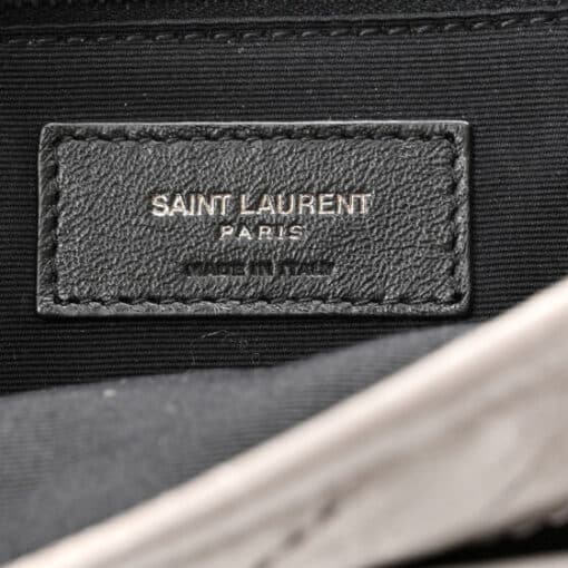 SAINT LAURENT Calfskin Matelasse Monogram Large Niki Chain Satchel in Gray Shoulder/ Crossbody Bag - Image 5