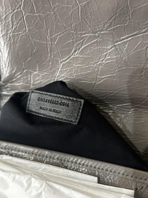 SAINT LAURENT Calfskin Matelasse Monogram Large Niki Chain Satchel in Gray Shoulder/ Crossbody Bag - Image 11