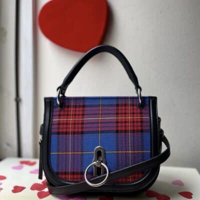 Mulberry Small Amberley Satchel Porcelain Blue with Black Leather