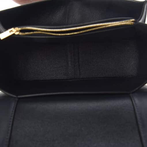 CELINE Smooth Calfskin Medium Frame Shoulder Bag Dark Navy Claycourt - Image 3