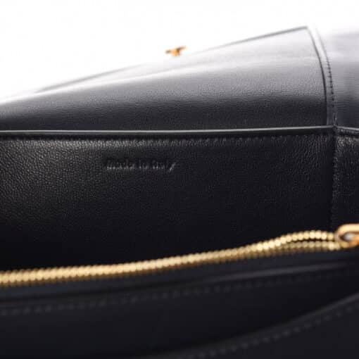 CELINE Smooth Calfskin Medium Frame Shoulder Bag Dark Navy Claycourt - Image 2