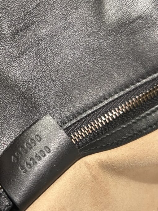 GUCCI Calfskin Matelasse Large GG Marmont Shoulder Bag Black - Image 5