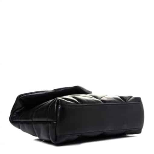 SAINT LAURENT Lambskin Monogram Loulou Puffer Pouch Clutch in Black - Image 11