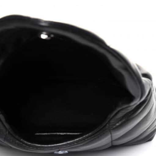 SAINT LAURENT Lambskin Monogram Loulou Puffer Pouch Clutch in Black - Image 10